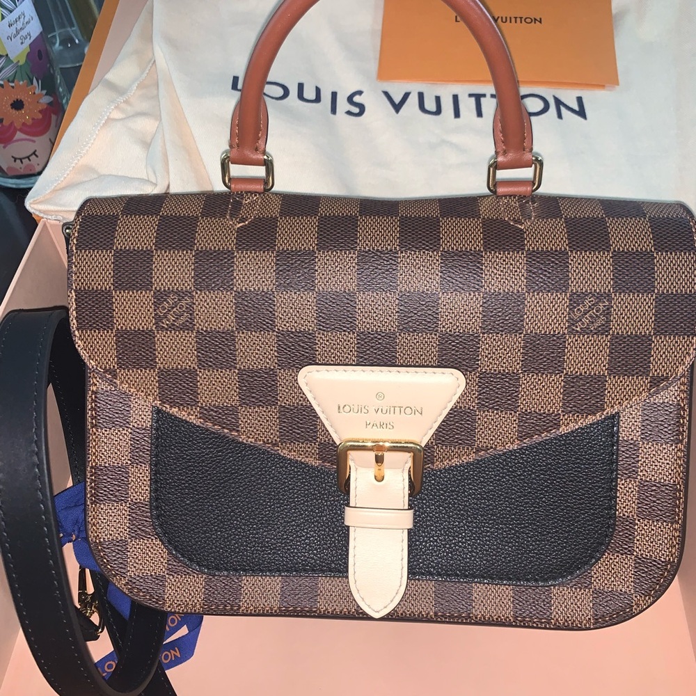 Authentic Beaumarchais Damier Ebene Louis Vuitton